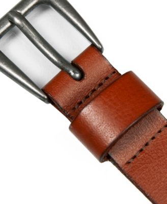 Turquoise Beaded Stripe Leather Belt