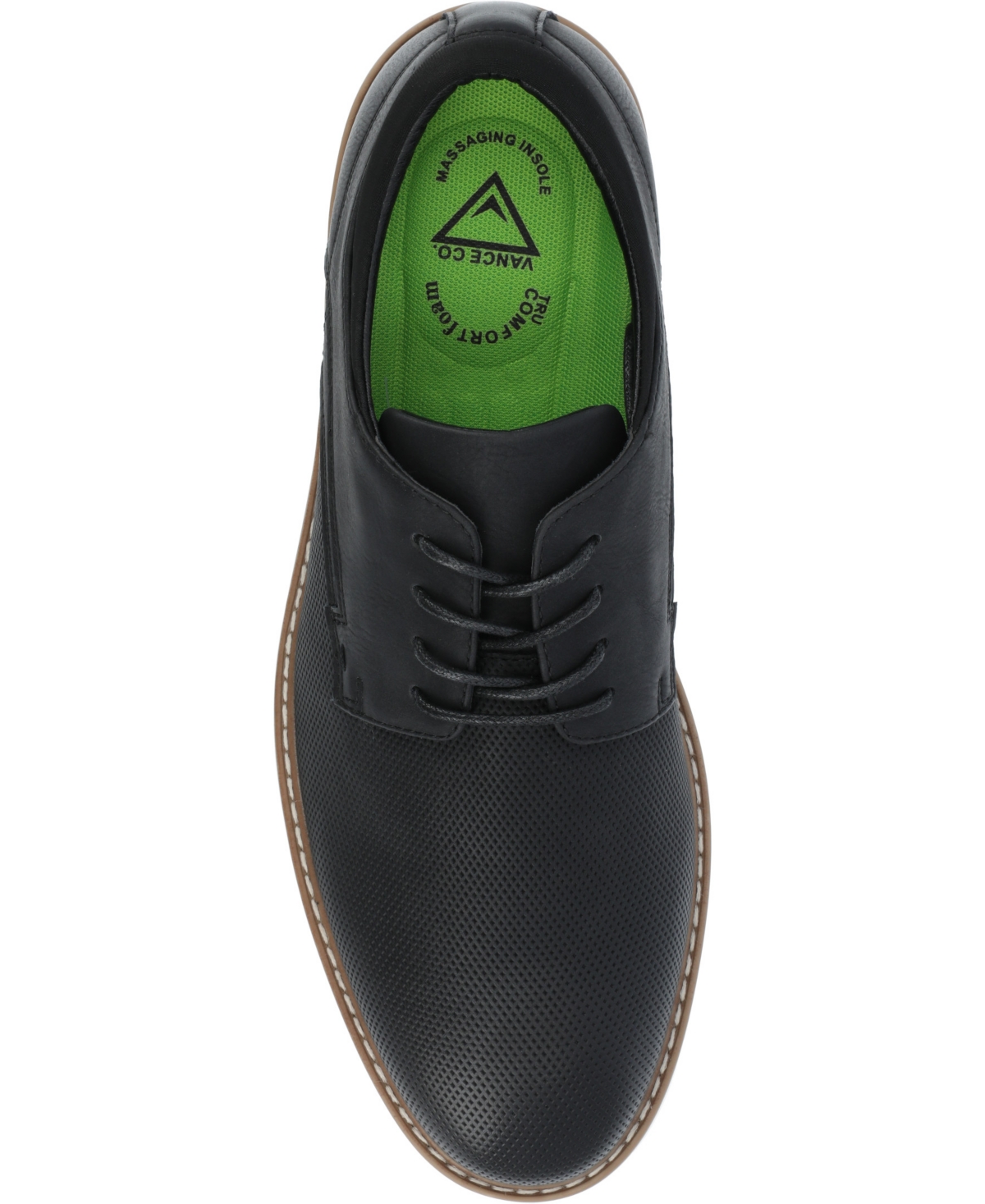 Vance Co. Men's Leon Tru Comfort Foam Lace-Up Casual Dress Shoes