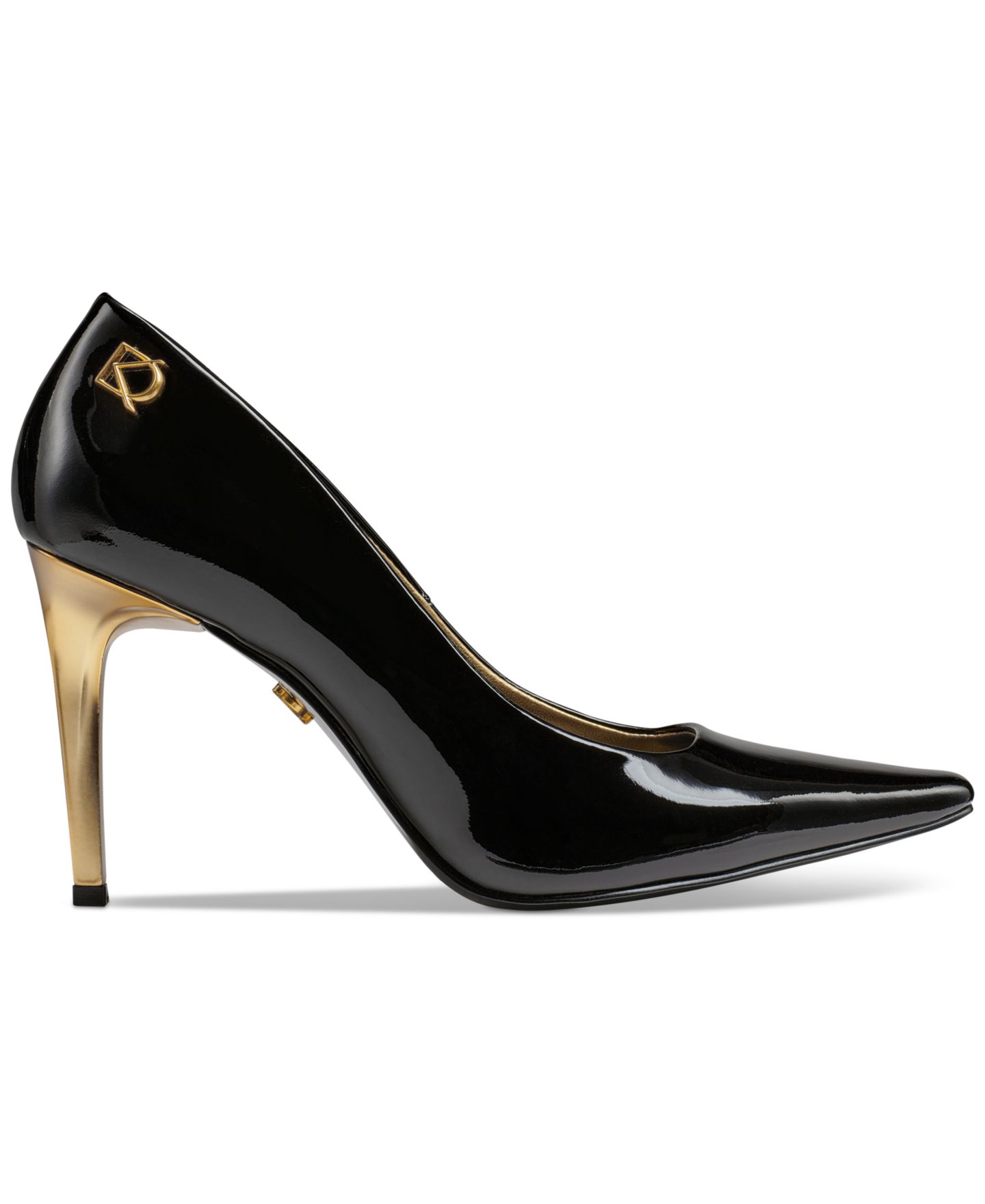 Женские туфли Donna Karan New York Savita High Heel Slip-On Pumps, цвет: Чёрный лаковый — фото 2