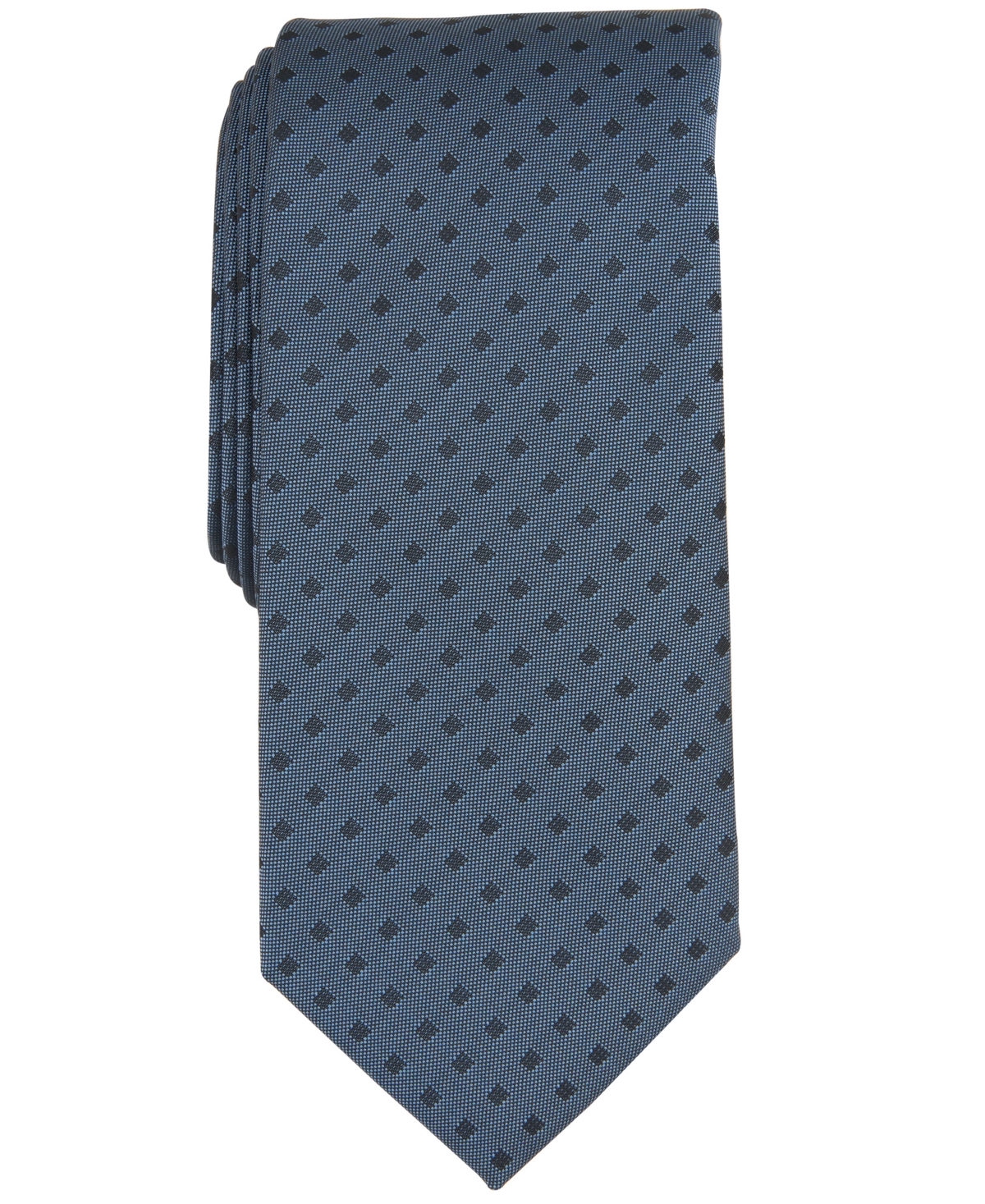 Men's Dublin Dot Tie, Created for Macy's - Denim