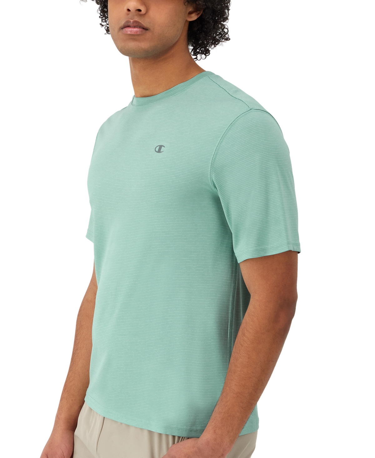 Champion Men's Standard-Fit Stripe Performance T-Shirt