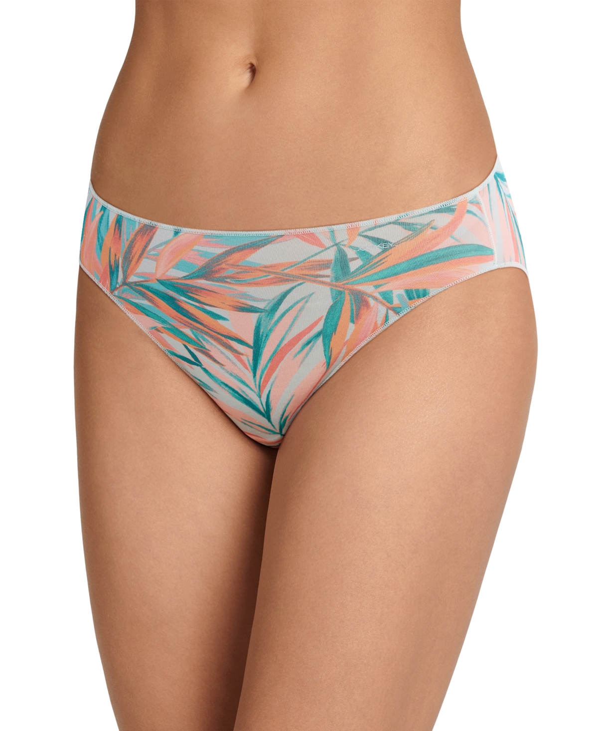 Jockey Women's No Panty Line Promise Bikini Underwear 1370 In Placid Palms Coral