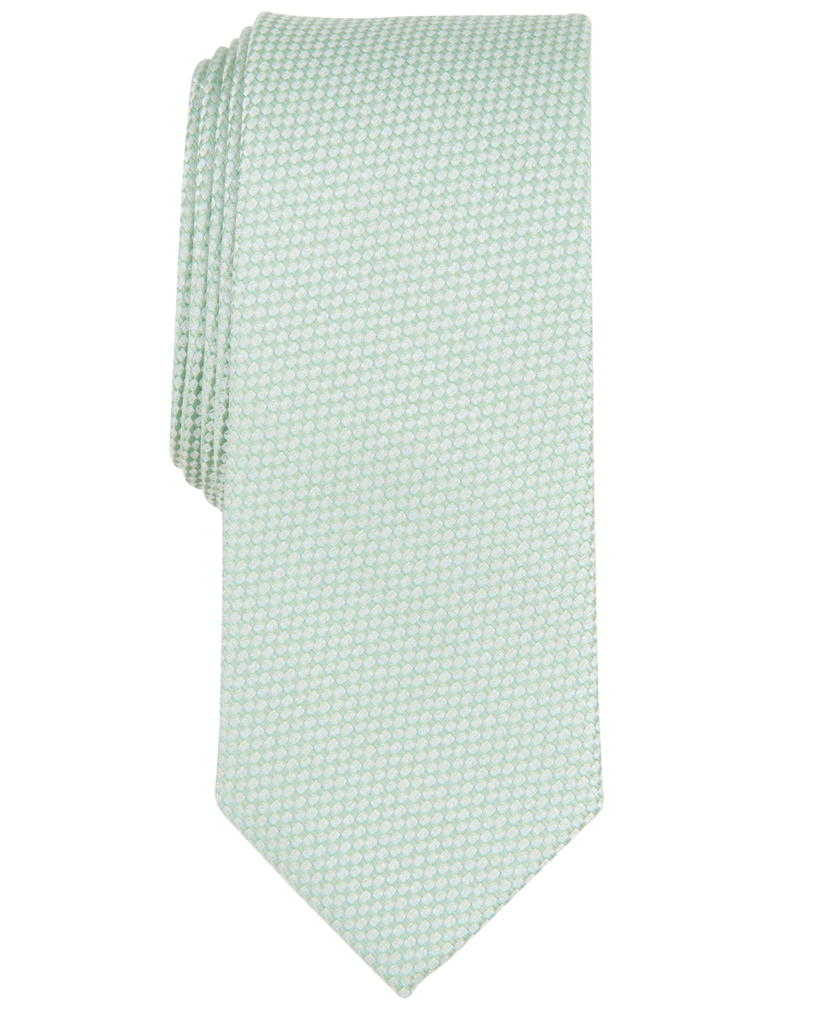 Shop Bar Iii Men's Lombard Textured Tie, Created For Macy's In Green