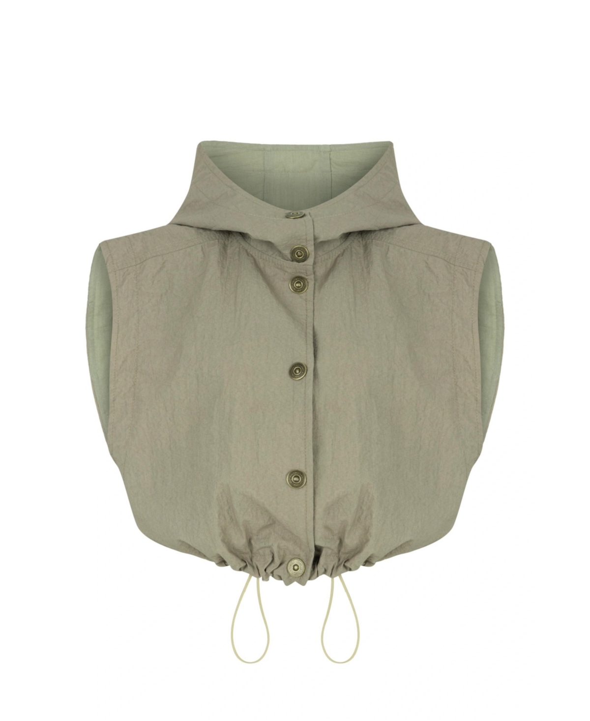 Nocturne Women's Ruffled Hooded Vest