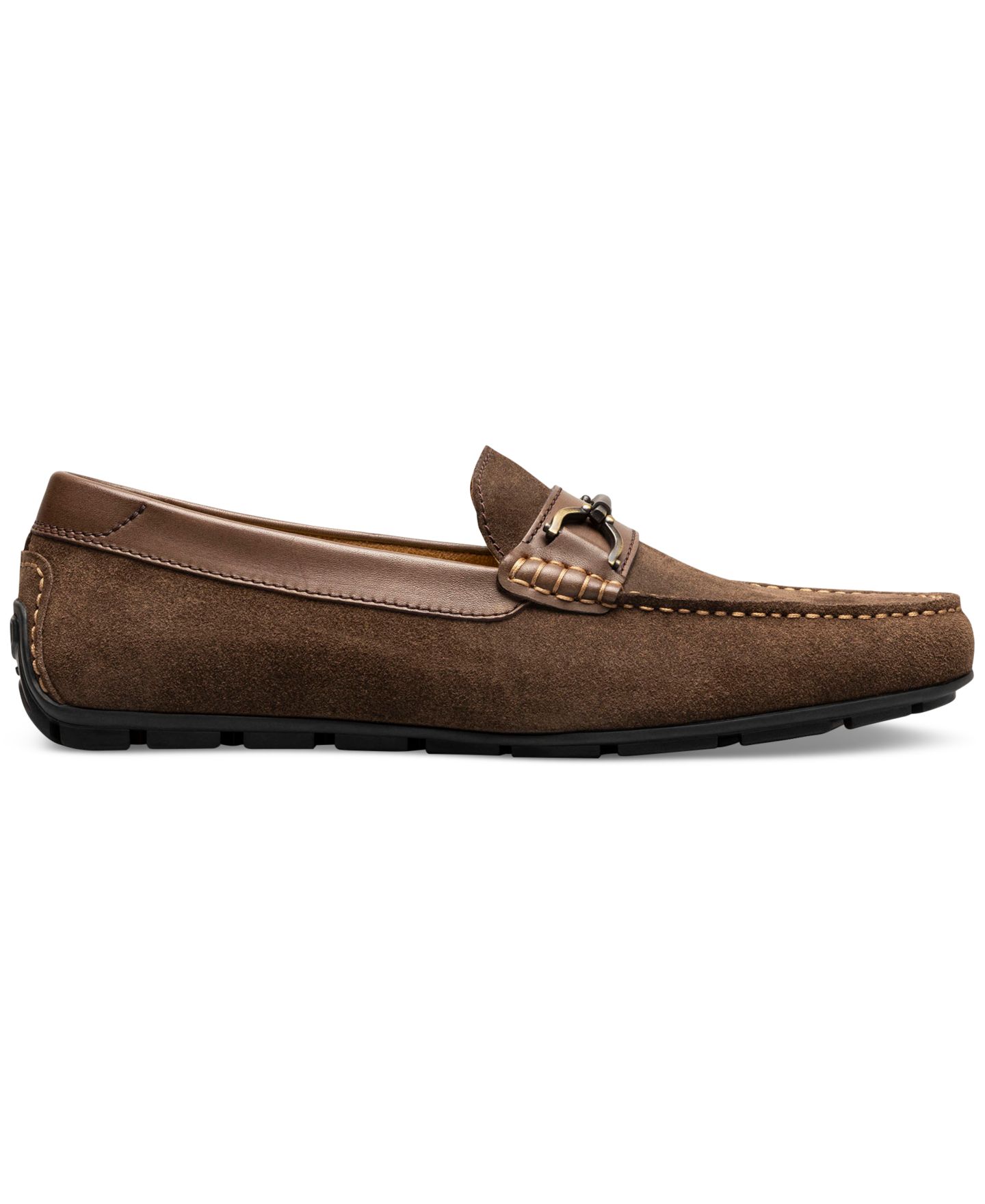 Мужские туфли для вождения Florsheim Motor с мокасиновым носком и пряжкой, цвет: Коричневый замшевый — фото 3