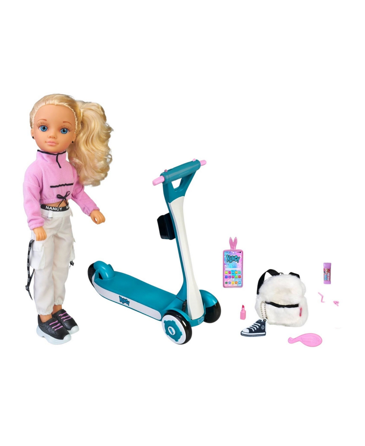 Nancy , A Day With My Scooter Doll, Ages 3 Plus For Pretend Play In Multicolor