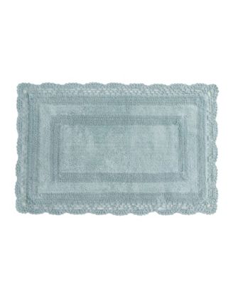 Crochet Reversible Cotton Bath Rug, 21" x 34"