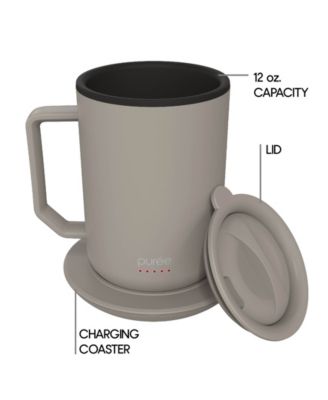 Puree Warming Coffee Mug, 12 oz. Stainless Steel Coffee Mug with Mug Warmer Coaster and Lid&nbsp;