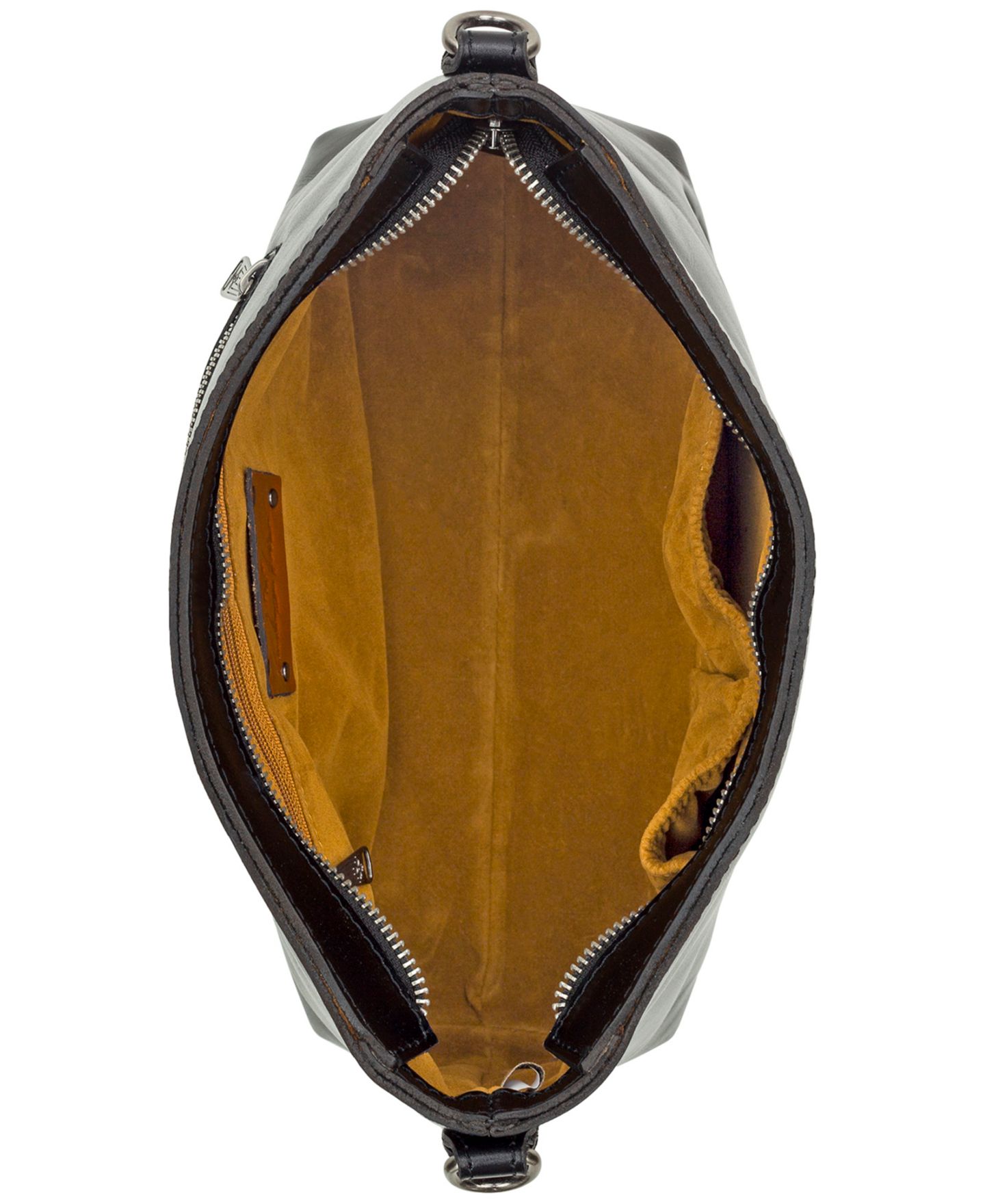 Женская сумка Patricia Nash Betta Medium Leather Shoulder, цвет: Чёрный — фото 4