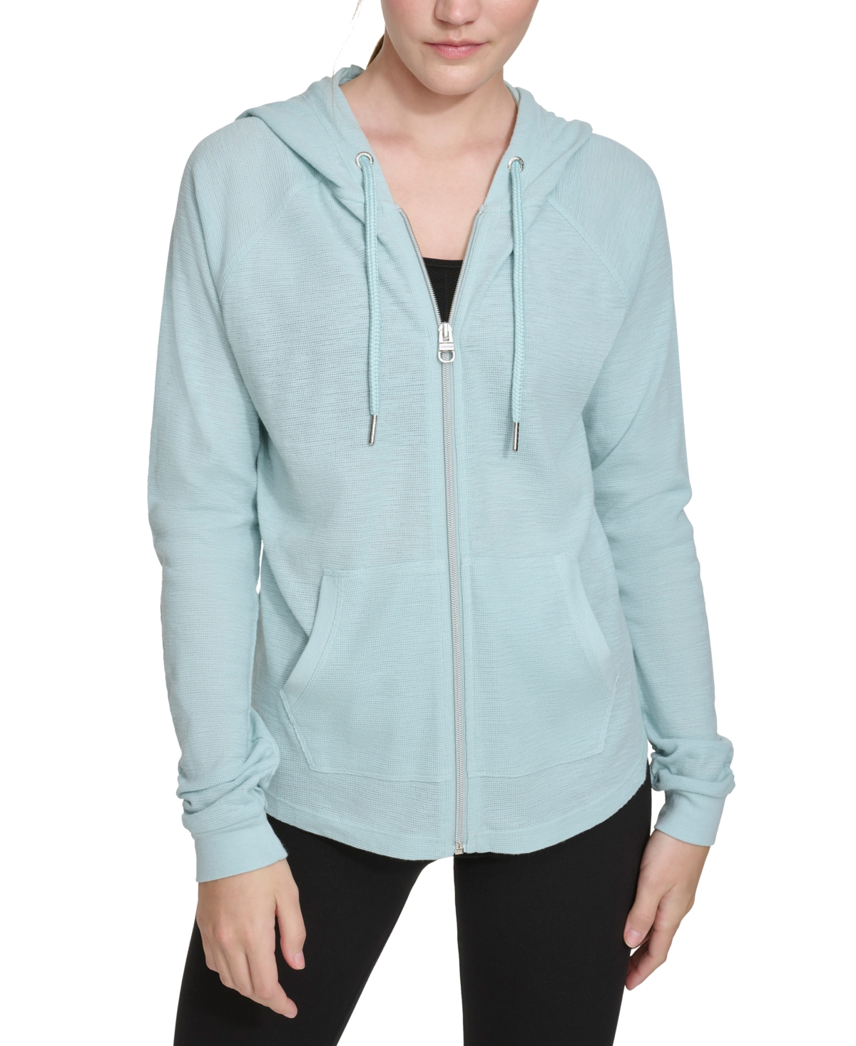Calvin Klein Performance Ruched Sleeve Zip Hoodie Xs 3X Sea Level Smart Closet