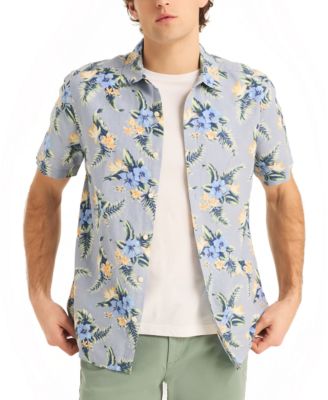 Camicia Donna Nautica A Maniche Corte | Paisley Jeans Con Colletto | Modello Camp Shirt Casual Chic - 2