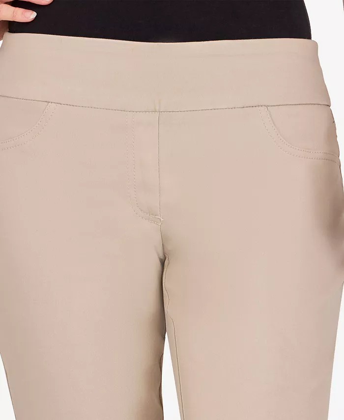 Petite Mid-Rise Pull-On Straight Solar Millennium Tech Ankle Pants - thumbnail 9