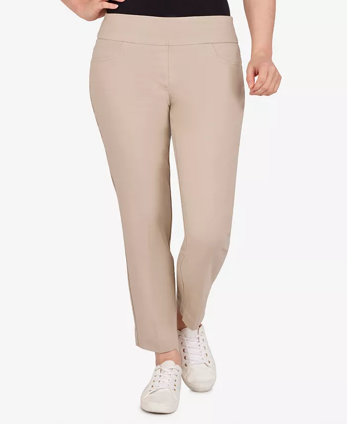 Petite Mid-Rise Pull-On Straight Solar Millennium Tech Ankle Pants - thumbnail 6
