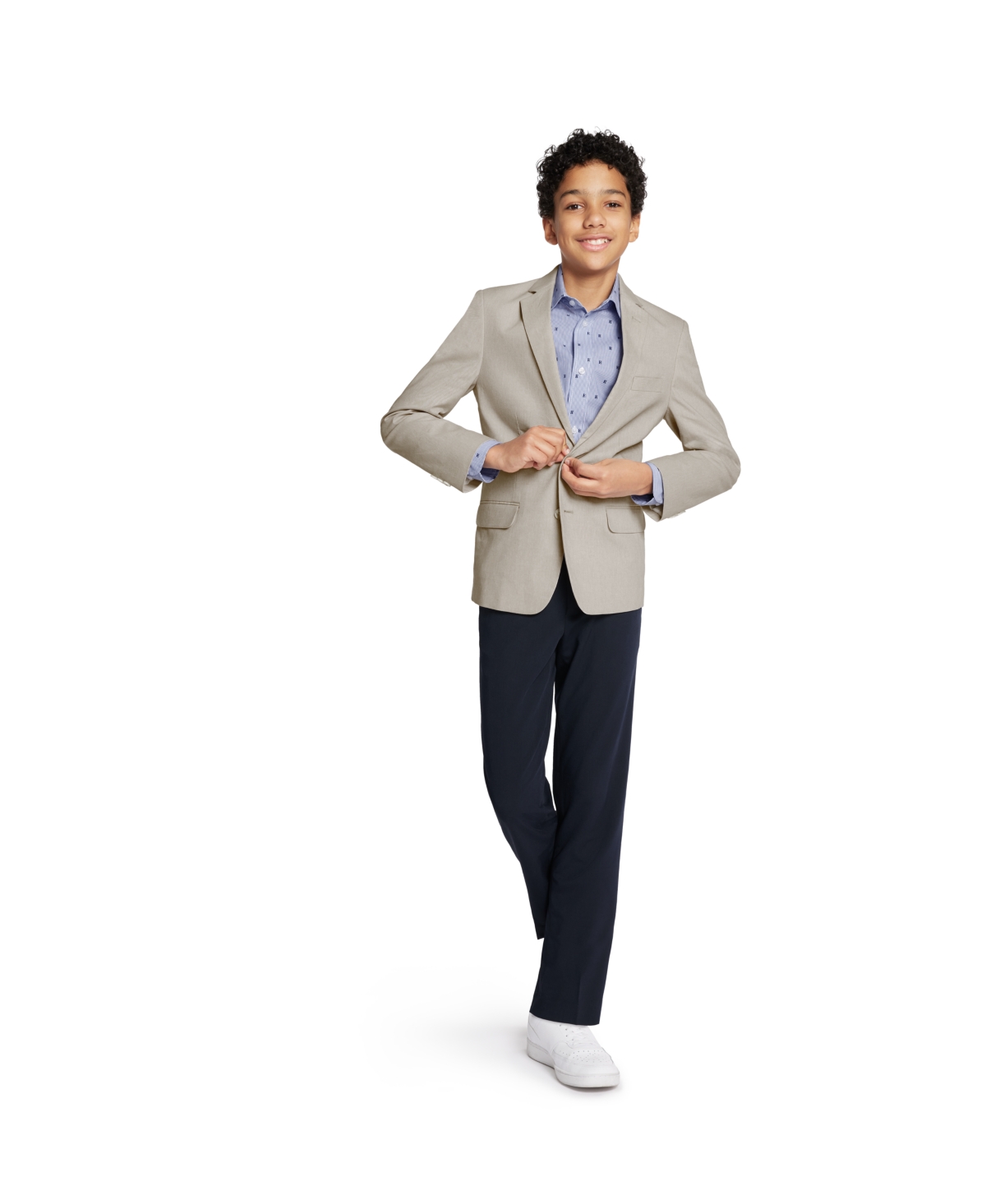Tommy Hilfiger Big Boys Modern-Fit Stretch Oxford Sport Coat