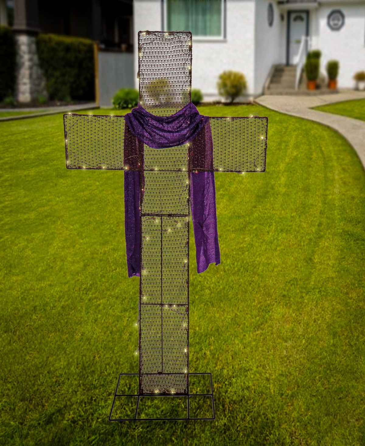 National Tree Company Easter Cross with Led Lights