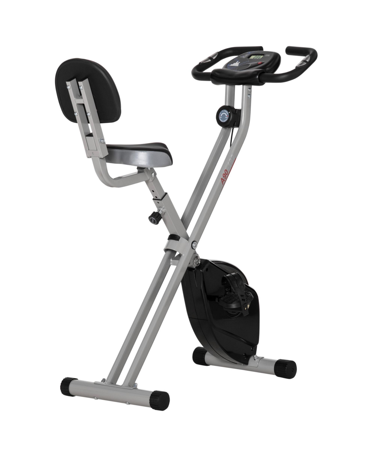 Foldable Upright Training X-Bike with Magnetic Resisce - Gray
