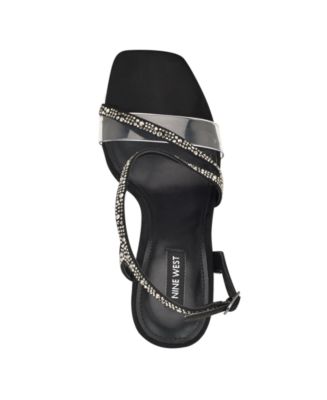 Women's Nines Embellished Tapered Heel Dress Sandals