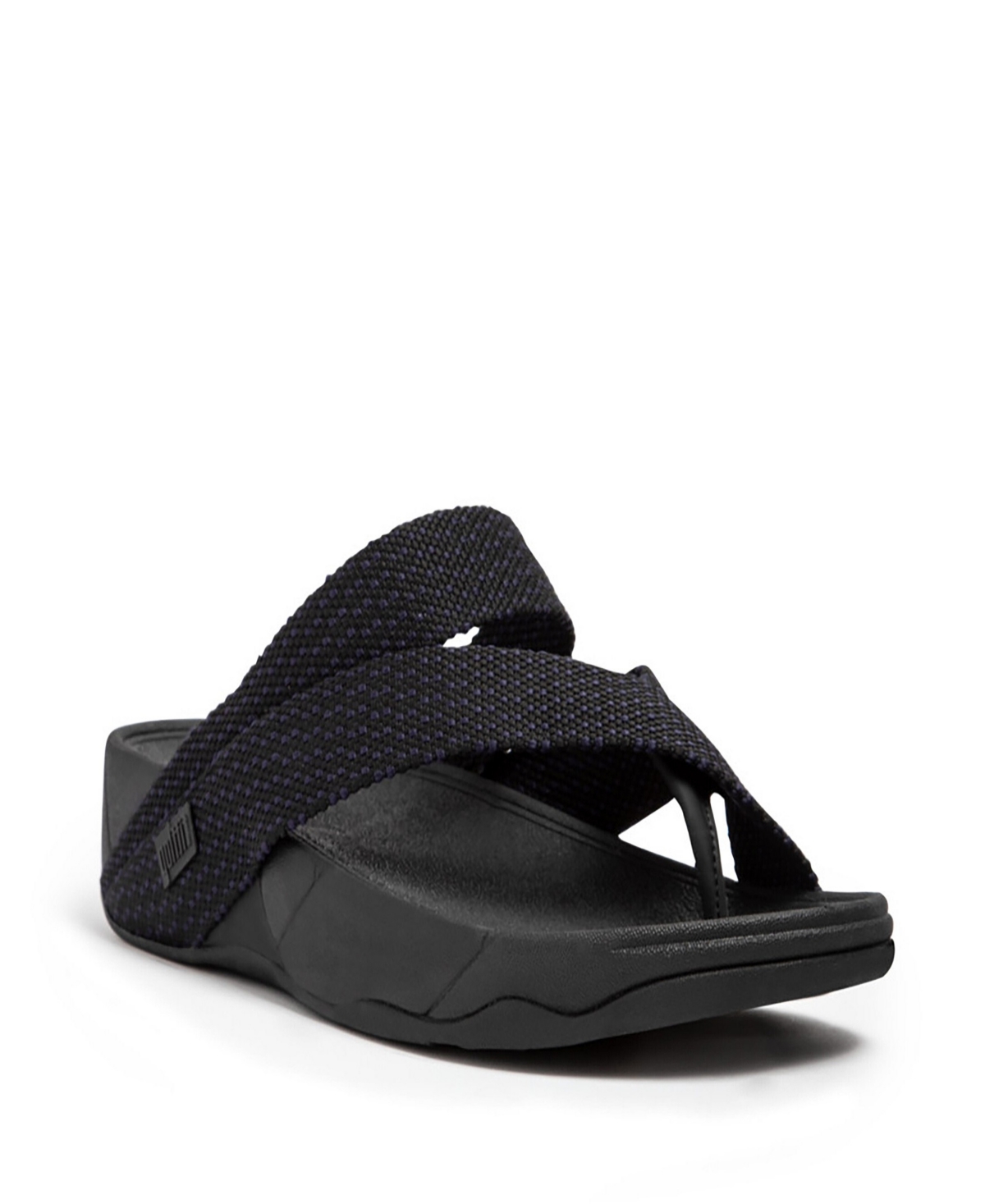 Men's Sling Weave Toe Post Sandals - Black/sea