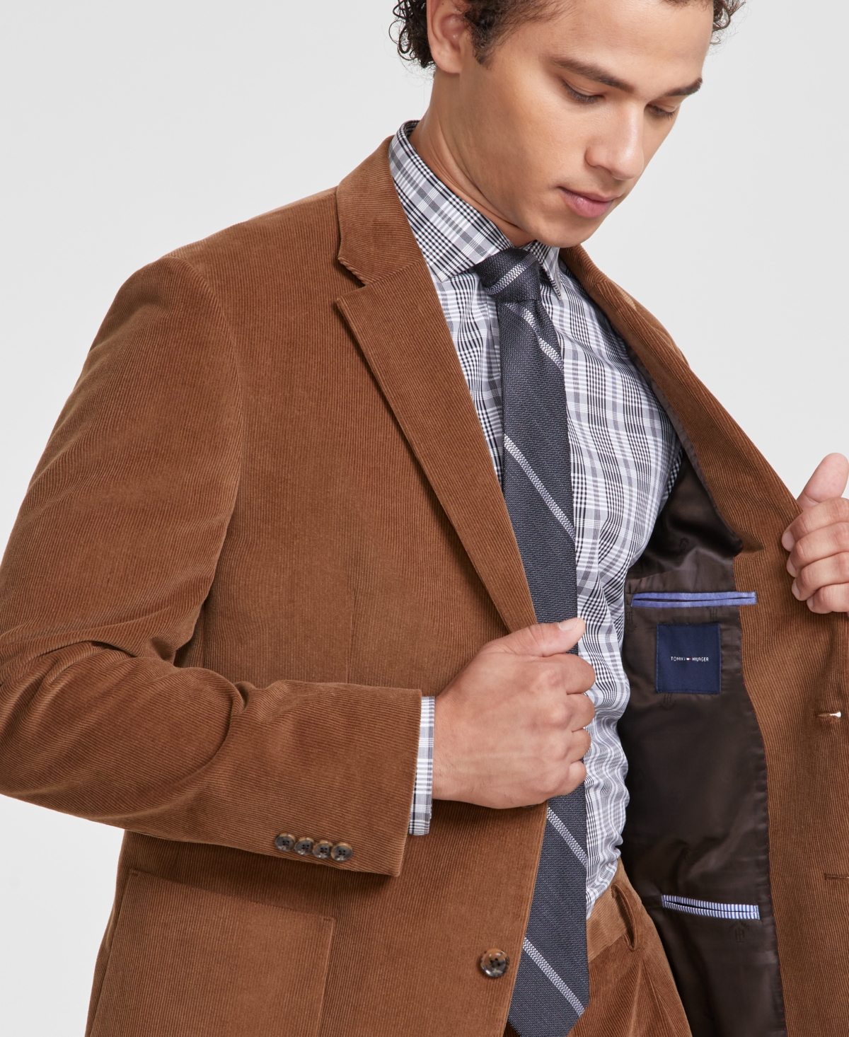 Tommy Hilfiger Men's Relaxed Modern-Fit Corduroy Suit Jacket