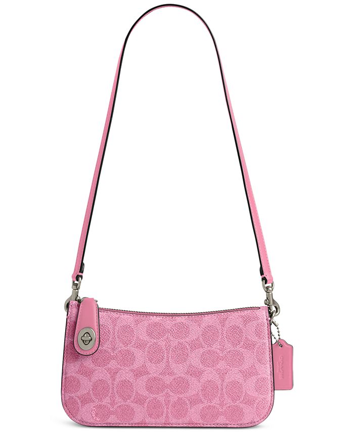 Pink coach hot sale purse macy's