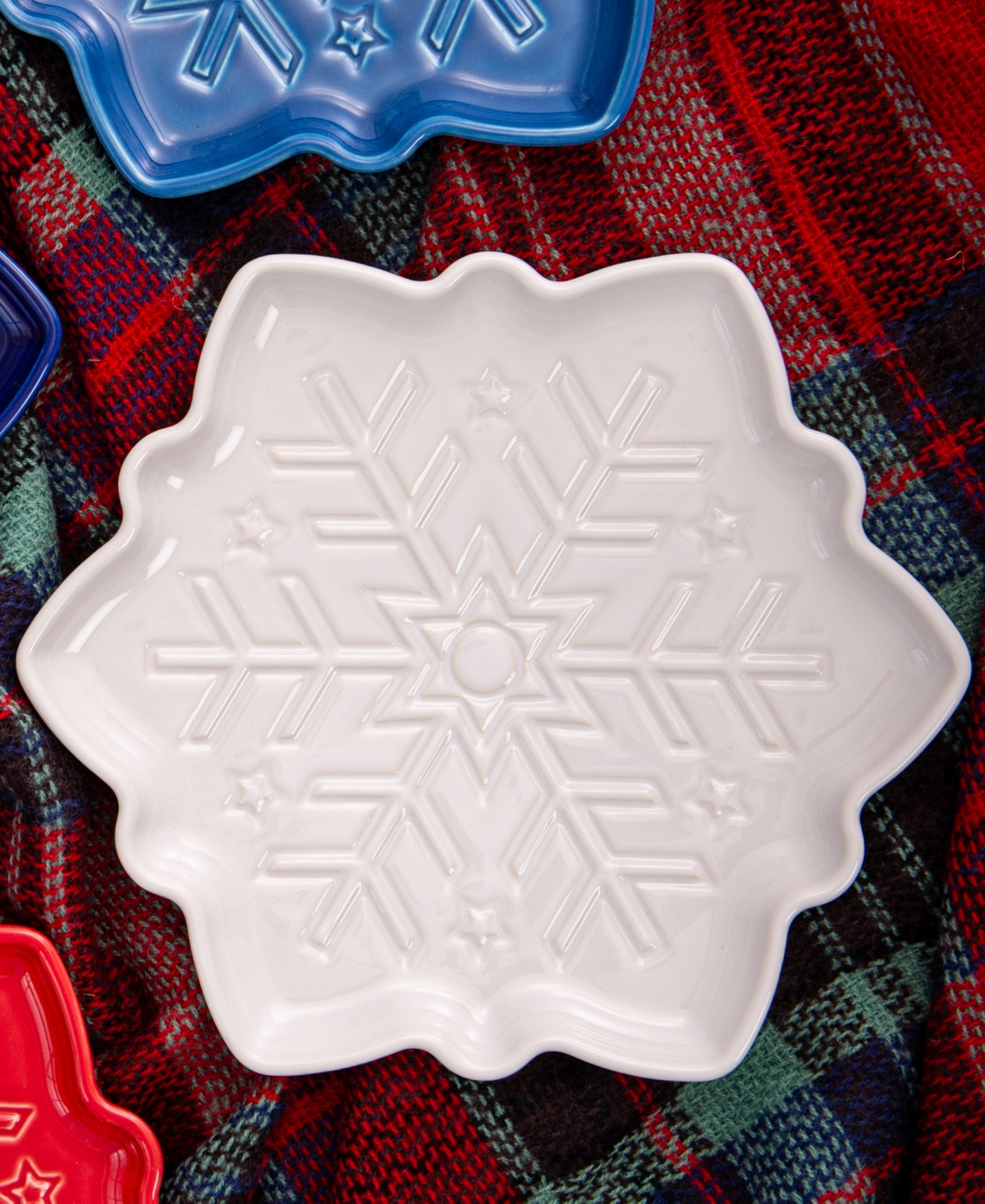 Fiesta Snowflake Shaped Plate In Sky
