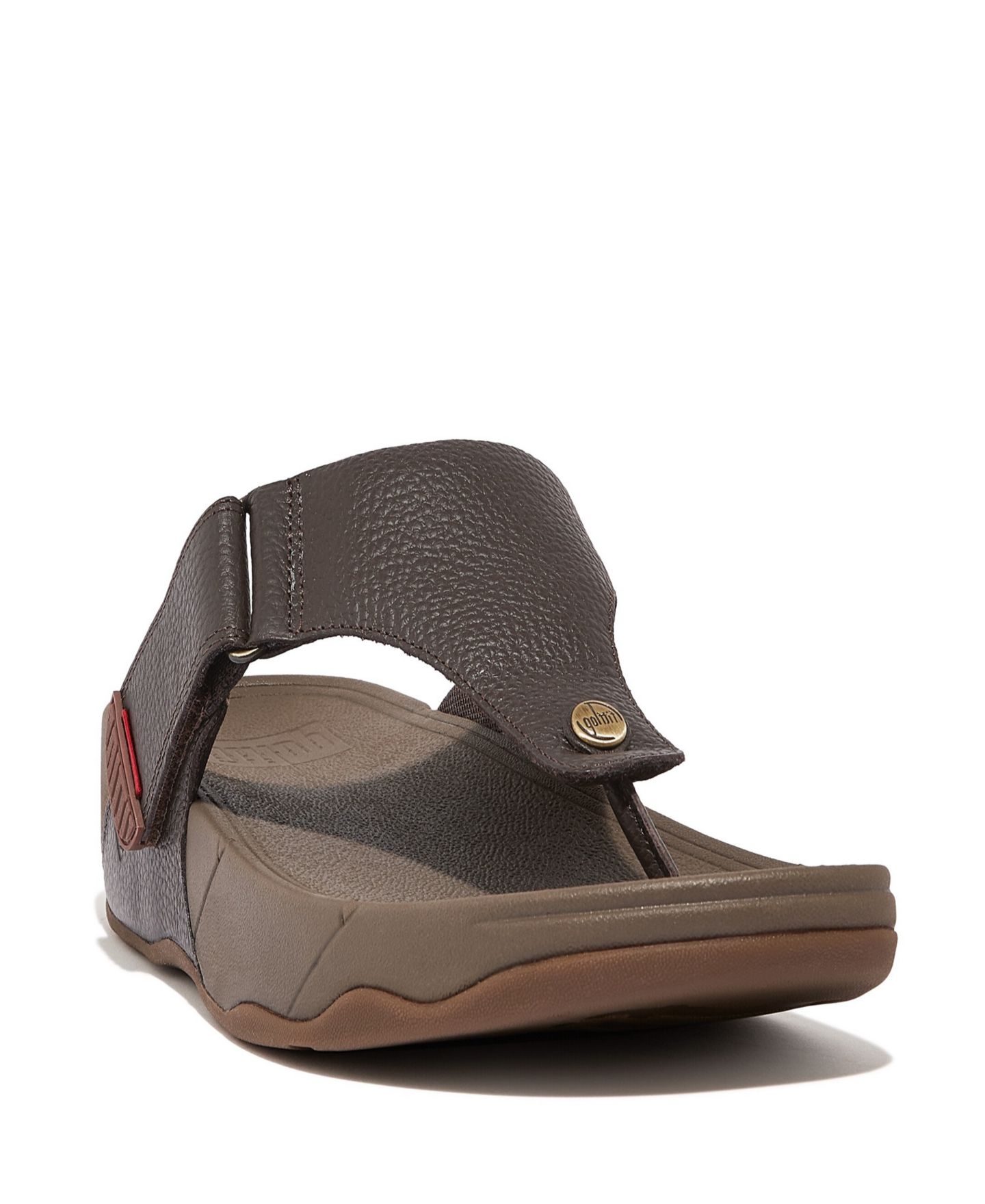 Мужские сандалии FitFlop Trakk II Leather, цвет: Шоколадный — фото 18