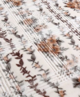 Nestl Printed Faux Mink Weighted Blanket, 9 lbs, Queen