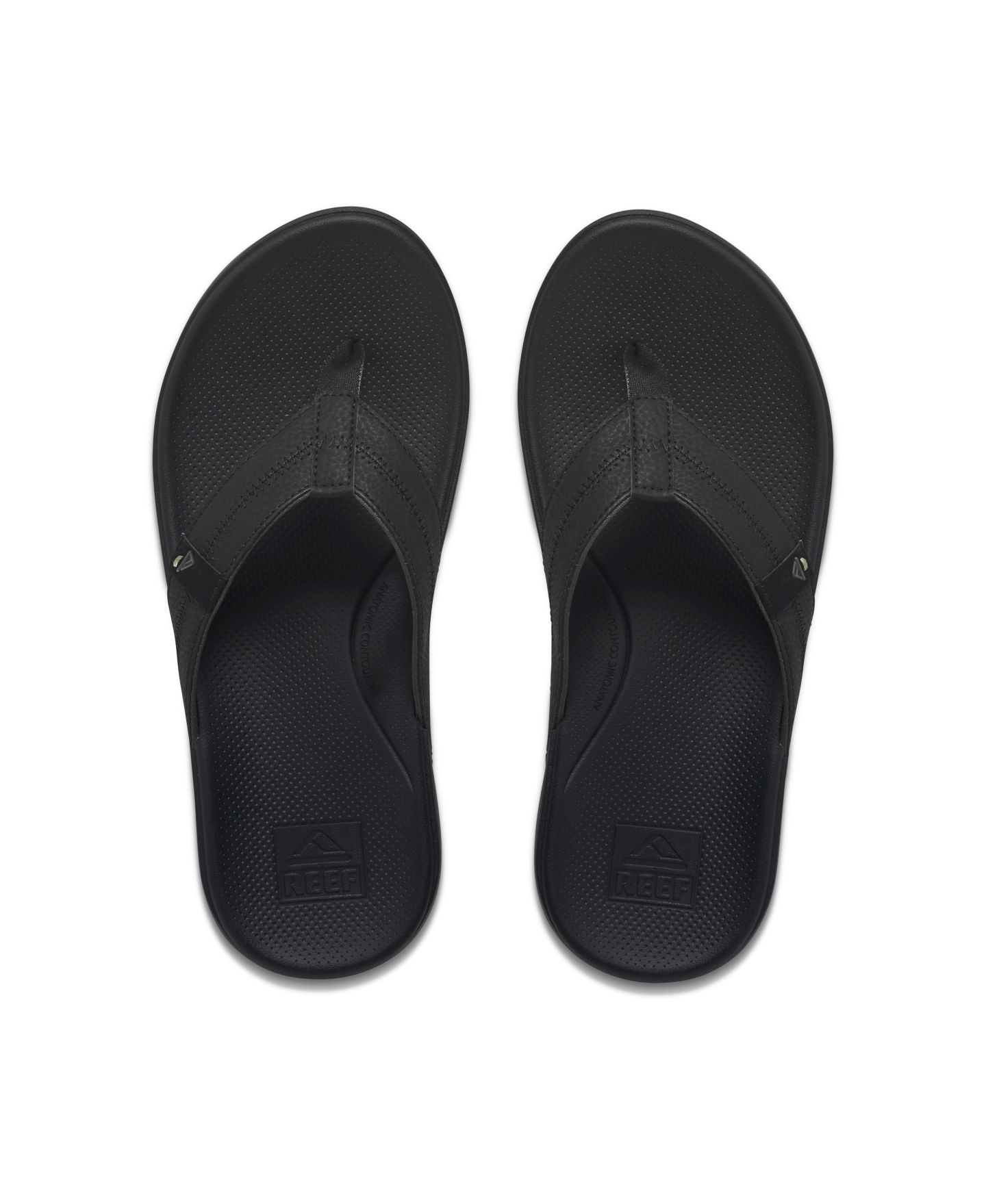 Мужские сандалии REEF Cushion Phantom 2.0 Slip-On, цвет: Чёрный — фото 3