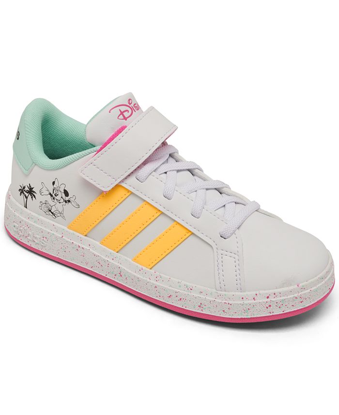 Adidas Grand Court x Disney Shoes Kids - Kids - Cloud White / Spark / Pulse Magenta - 1