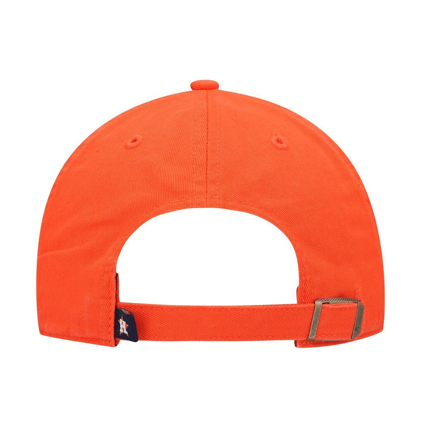 Мужская кепка '47 Brand Orange Houston Astros Clean Up Adjustable Hat — фото 3