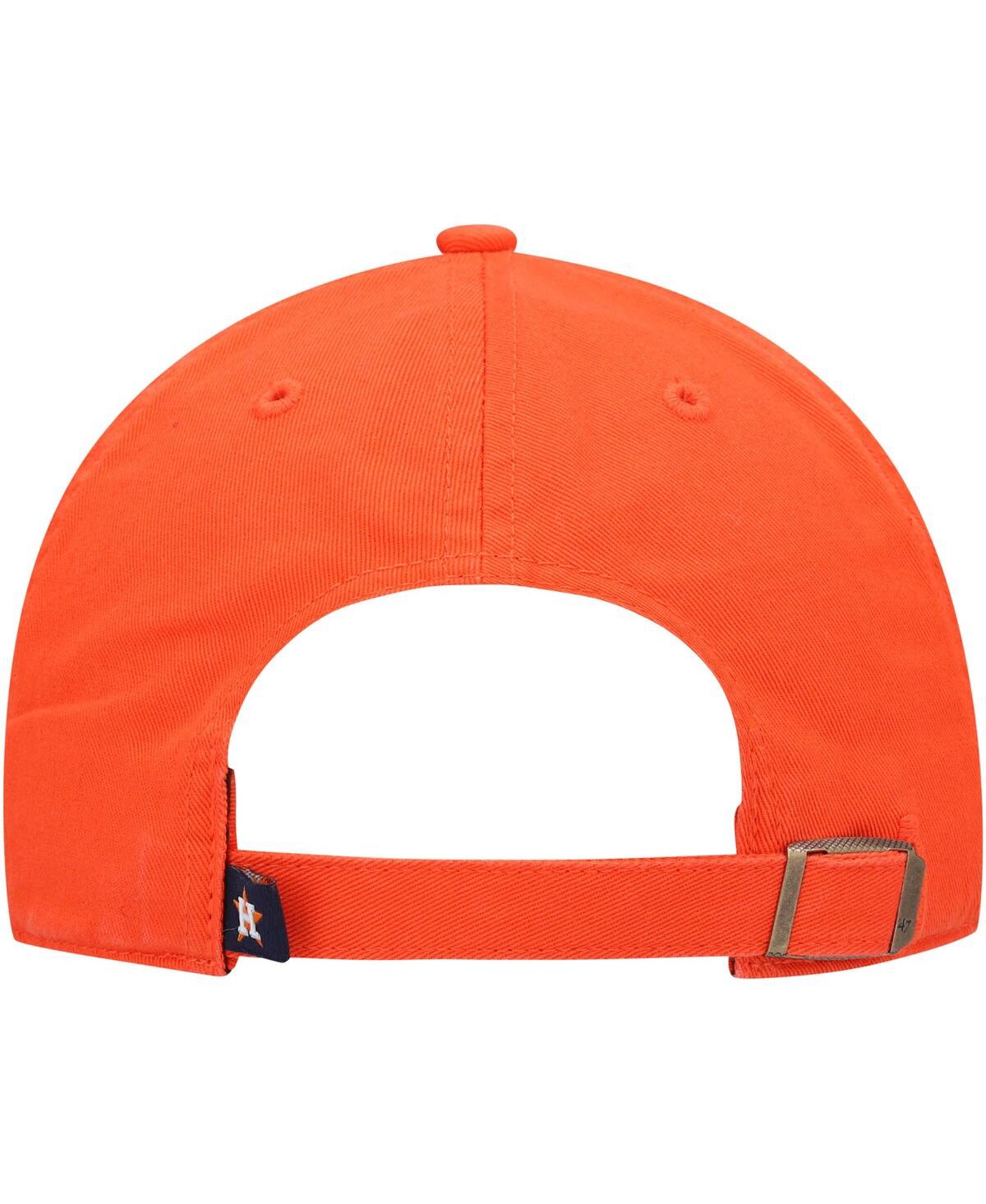 Men's '47 BrandHouston Astros Clean Up Adjustable Hat - Orange
