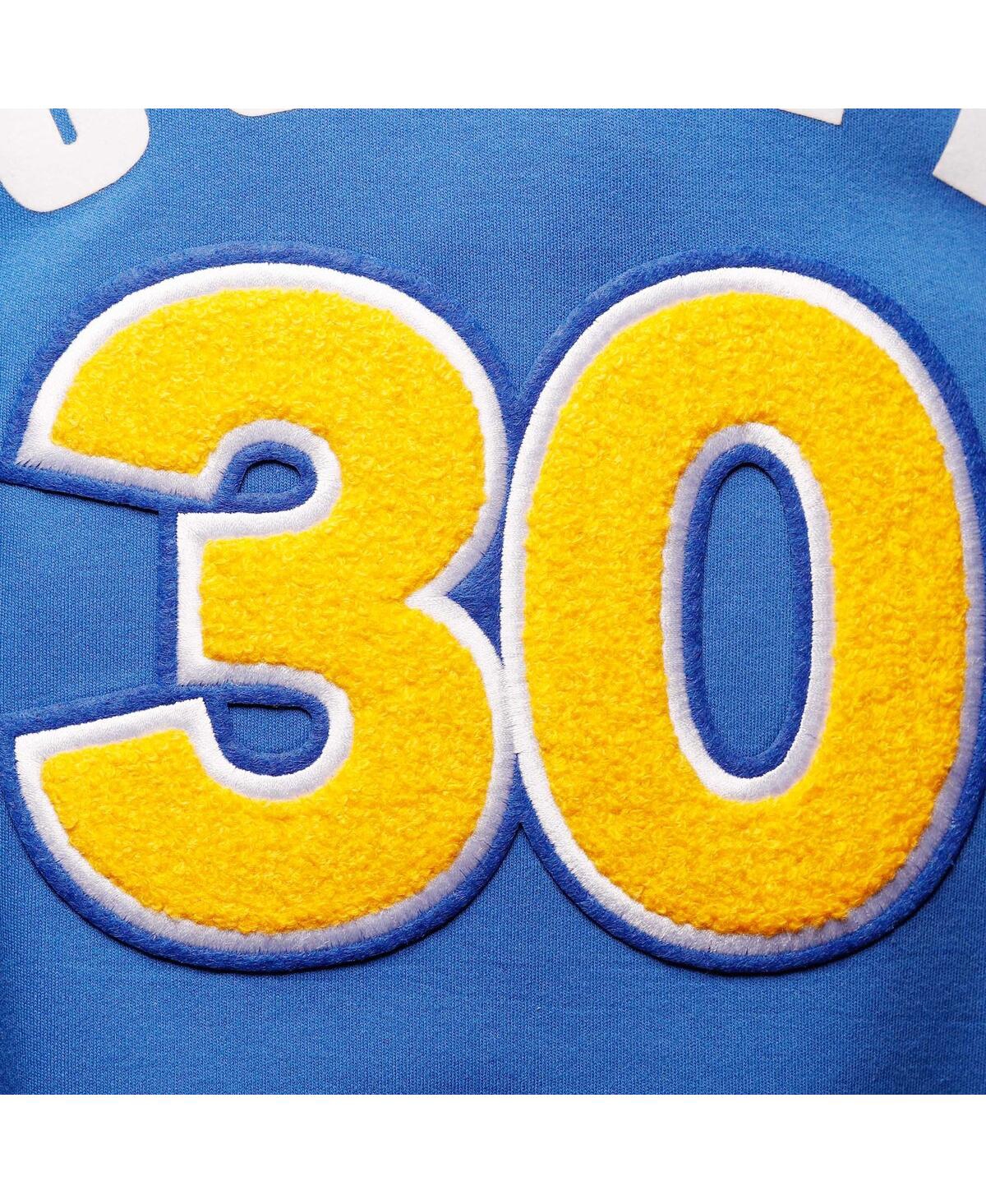 Pro Standard Men's  Stephen Curry Royal Golden State Warriors Name And Number Short Sleeve Pullover H In Royal