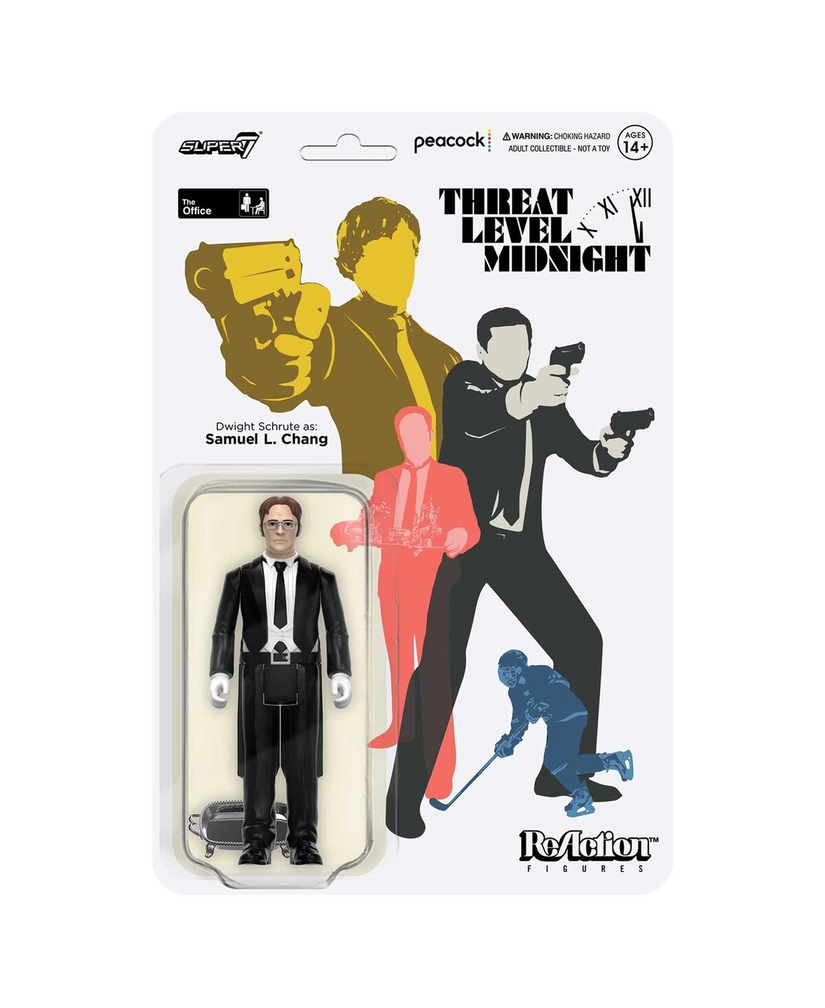 Super 7 The Office Dwight Schrute As Samuel L. Chang Reaction Figure In Multi