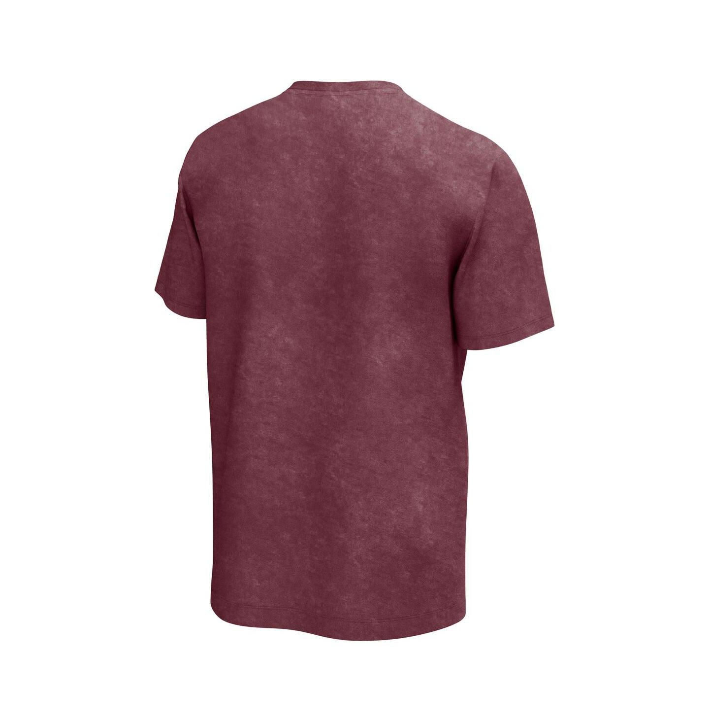 Мужская футболка Philcos Maroon Distressed Janis Joplin Scripts Washed Graphic — фото 2