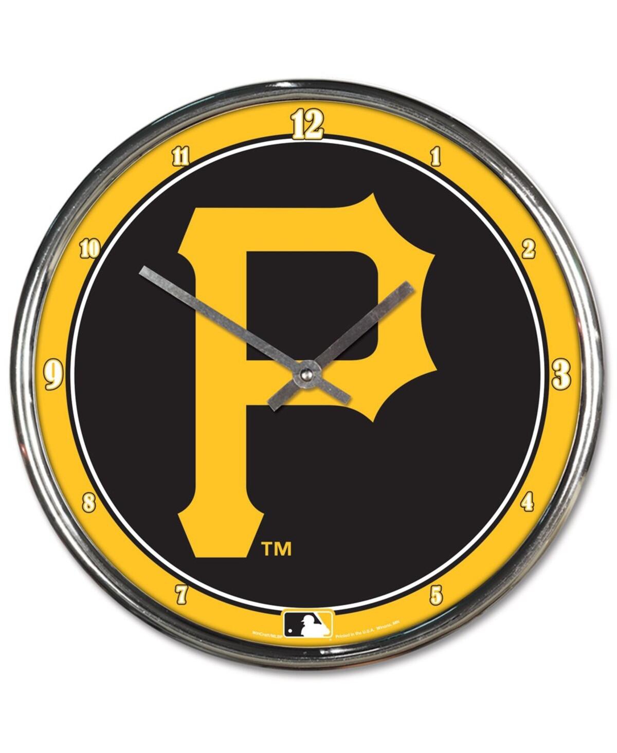 Wincraft Pittsburgh Pirates Chrome Wall Clock In Multi
