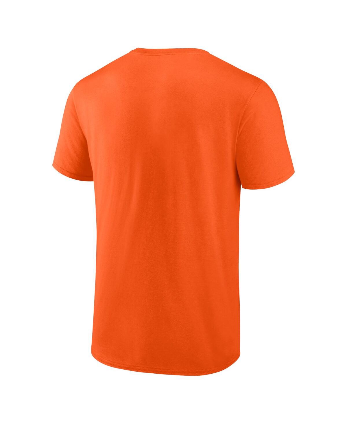 Shop Fanatics Men's  Orange Edmonton Oilers Local T-shirt