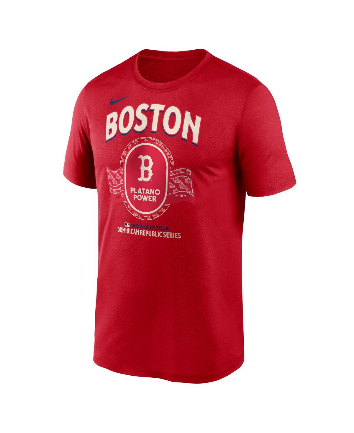 Shop Nike Men's  Red Boston Red Sox Dominican Republic Series Legend T-shirt
