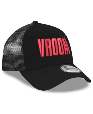 Men's Black NASCAR Vroom 9FORTY A-Frame Adjustable Trucker Hat