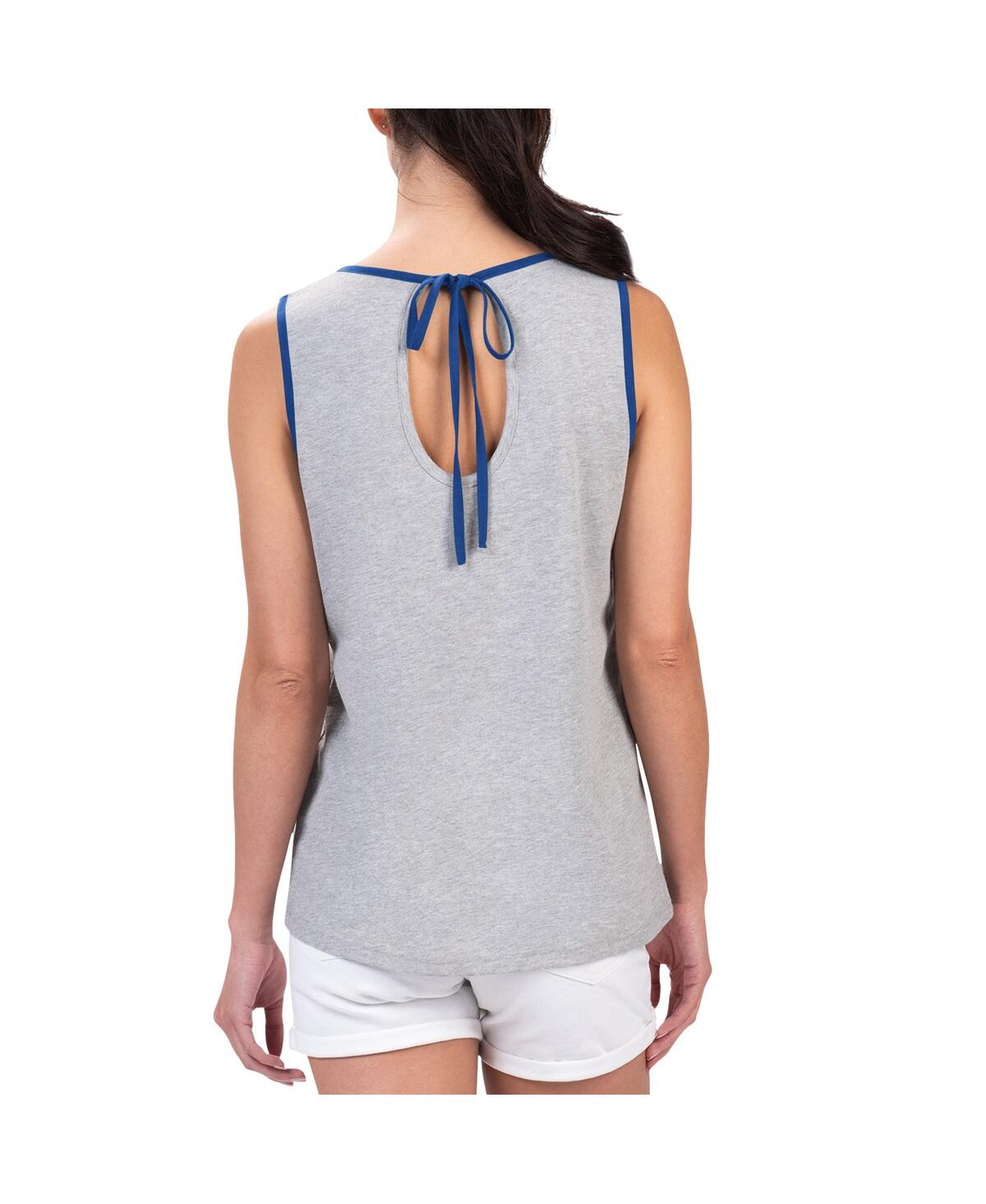 Shop G-iii 4her By Carl Banks Women's  Gray New York Mets Fastest Lap Tank Top