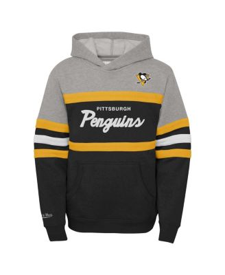 Big Boys and Girls Pittsburgh Penguins Head Coach Pullover Hoodie