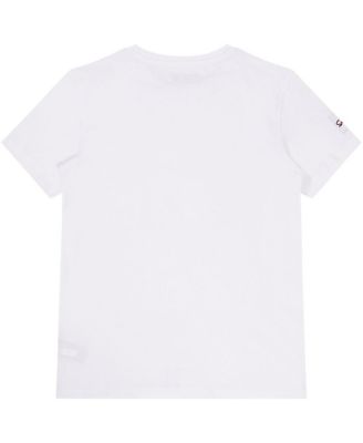 Big Boys and Girls White The Simpsons Springfield Elementary Postcards T-shirt