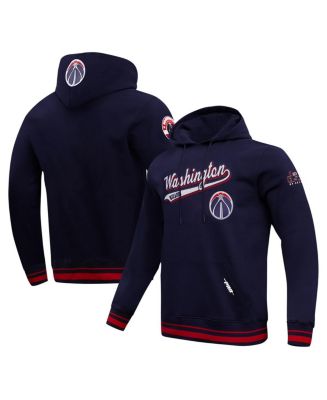 Men's Pro Standard Navy Washington Wizards Script Tail Pullover Hoodie ...
