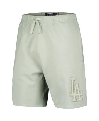 Men's Light Green Los Angeles Dodgers Neutral Fleece Shorts