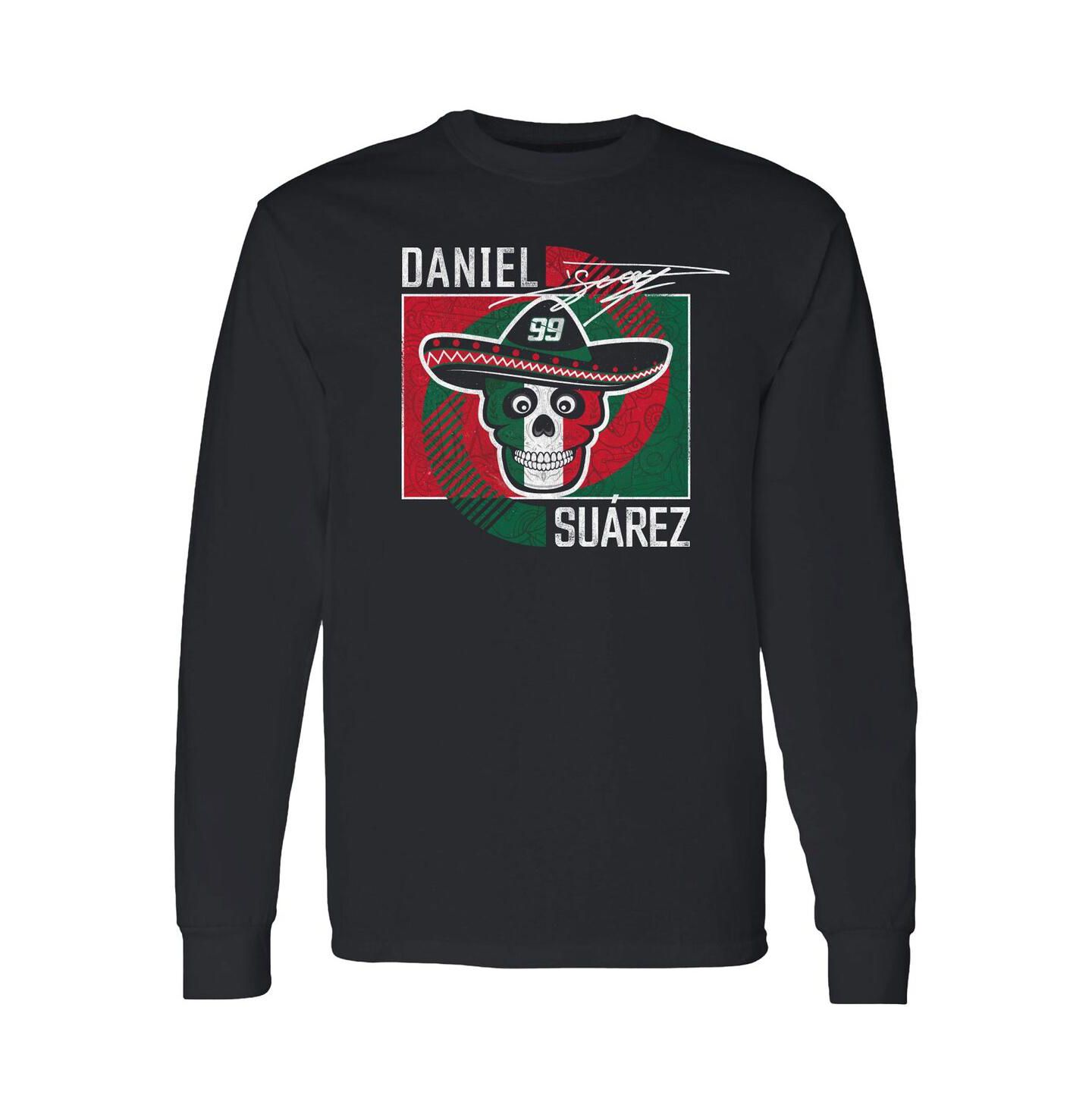 Мужская футболка Trackhouse Racing Team Collection Black Daniel Suarez Vivo Long Sleeve — фото 2