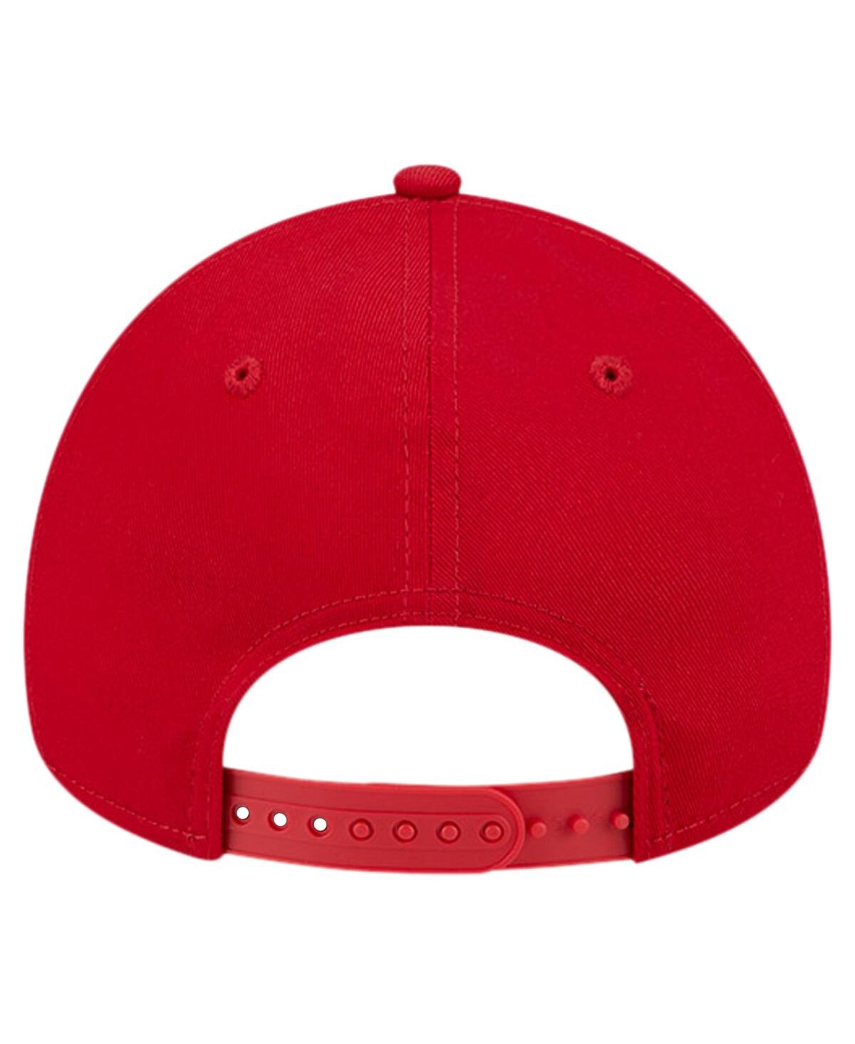 Shop New Era Men's  Red St. Louis Cardinals Team Color A-frame 9forty Adjustable Hat