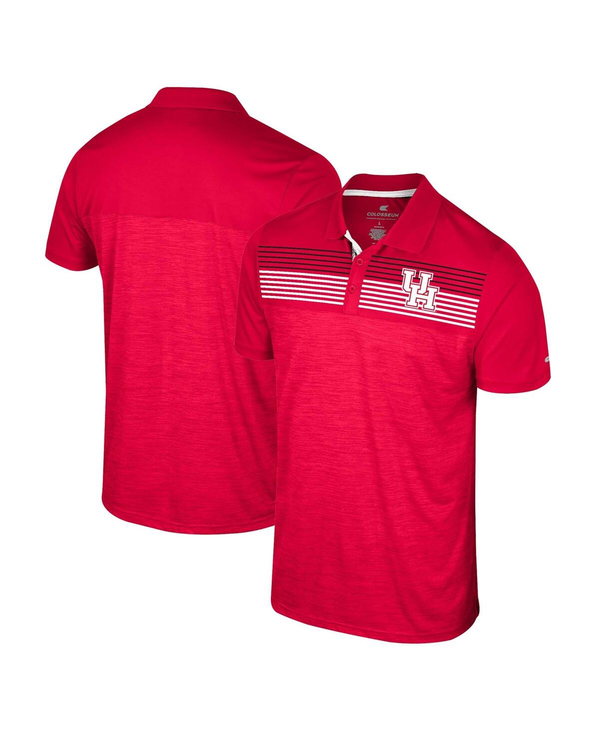 Men's Colosseum Red Houston Cougars Langmore Polo Shirt - Red