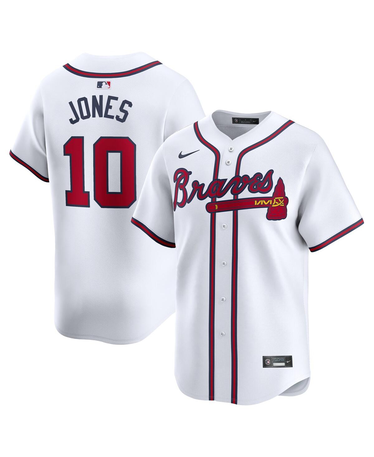 Men's Nike Chipper JonesAtlanta Braves Home limited Player Jersey - White