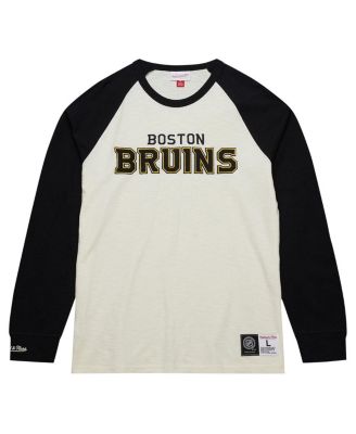 Men's Cream Boston Bruins Legendary Slub Vintage-Like Raglan Long Sleeve T-shirt