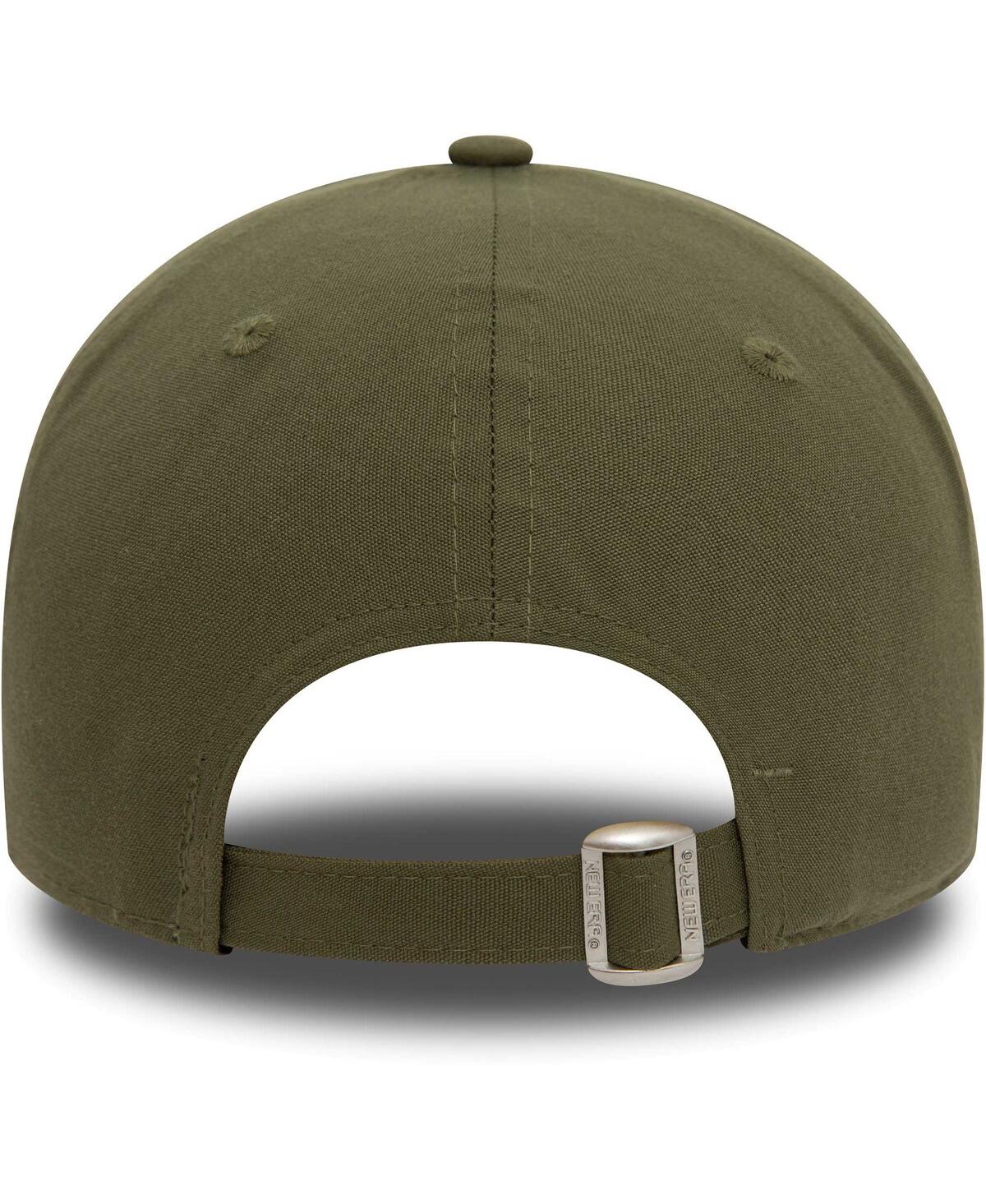 Shop New Era Men's  Olive Manchester United Seasonal Color 9forty Adjustable Hat