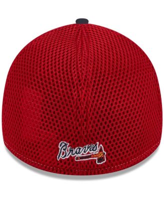 Men's Navy Atlanta Braves Neo 39THIRTY Flex Hat